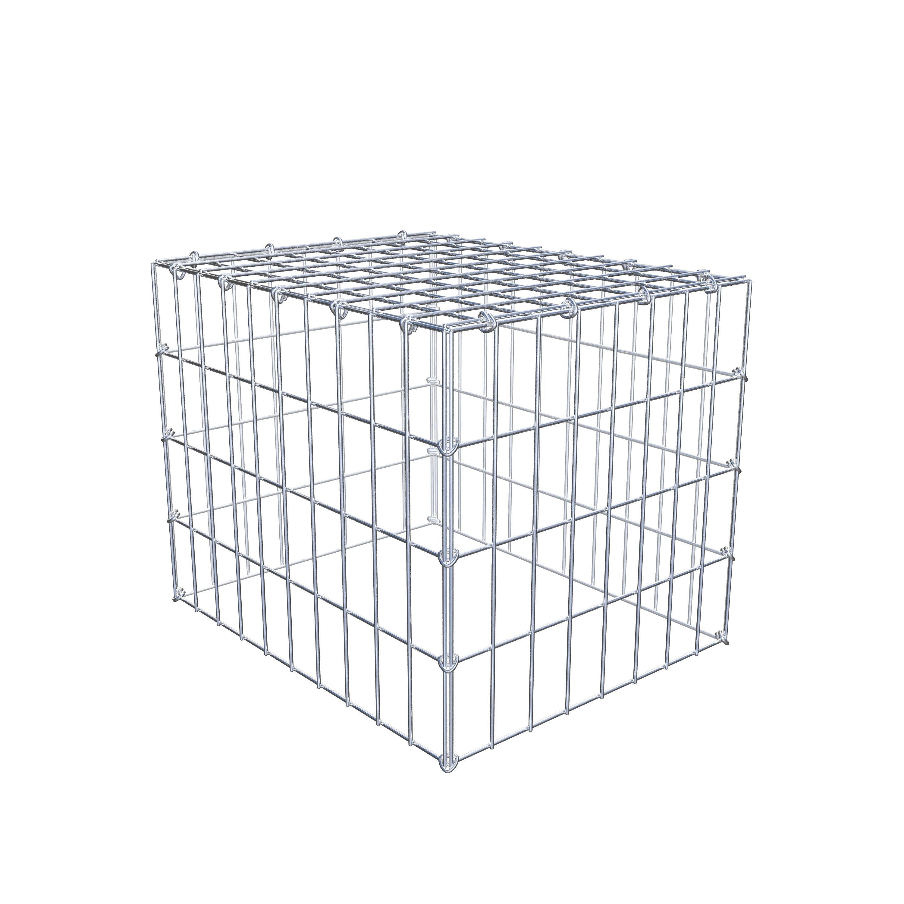 Gavión para apilar en acero galvanizado 50x40x40cm (LxAxP), malla 5 x 10cm, Anillo en C, sin rejilla inferior - 7