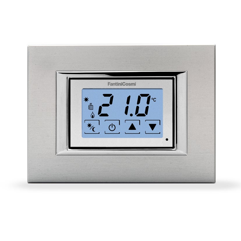 Thermostat d'ambiance encastrable, écran tactile, 3 températures, 230V