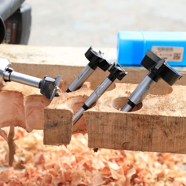 Punta Forstner 16mm ASNOMY - Per Legno Duro, Acciaio Al Tungsteno, Gambo 8mm - Foto 2