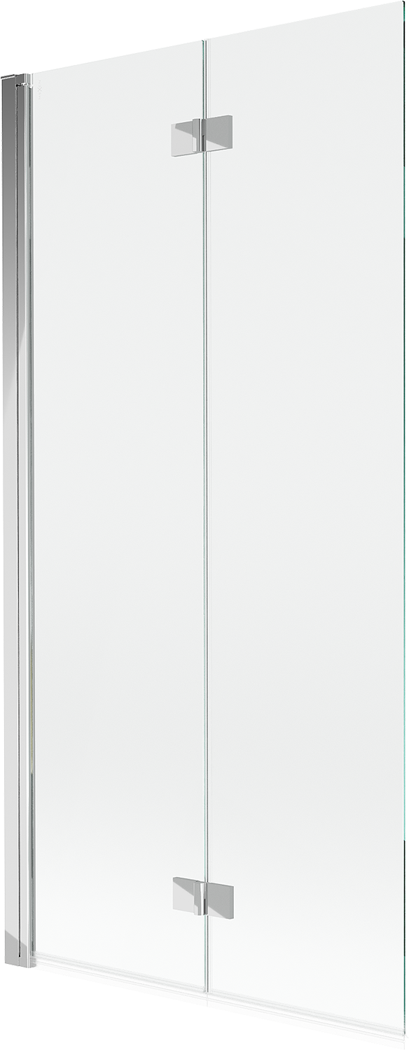 Mexen Mist parawan nawannowy 2-skrzydłowy lewy 90 x 150 cm, transparent, chrom - 8A9-090-002-01-00-L