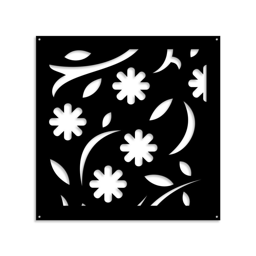JESIEŃ - Panel perforowany PCV - Parasol 98X98 CM CZARNY Grubość 1 cm