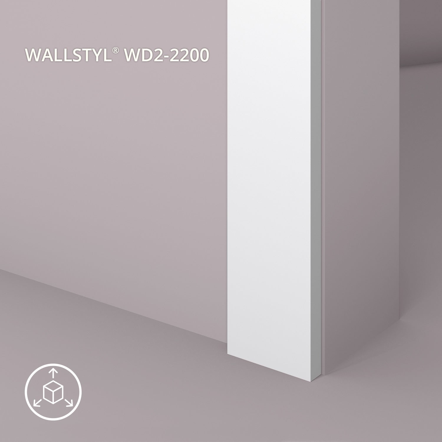 Encadrement de porte NMC WALLSTYL WD2-2200 Plinthe Cimaise Moulure frise - 2