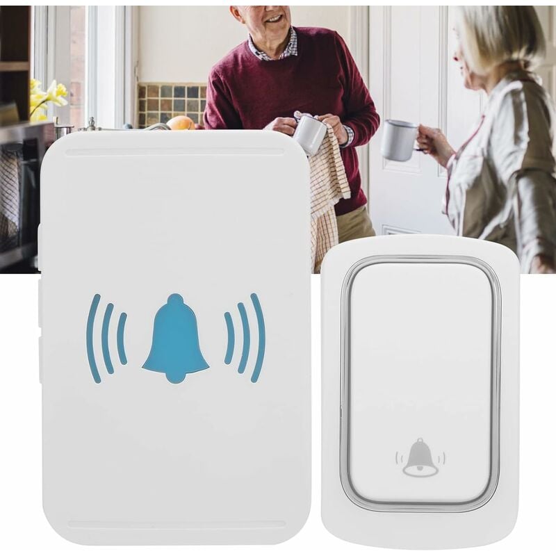 Timbre Inalámbrico Con Cámara - Volumen Ajustable 110dB, Alcance 150m - Para Casa, Oficina, Modo Mudo
