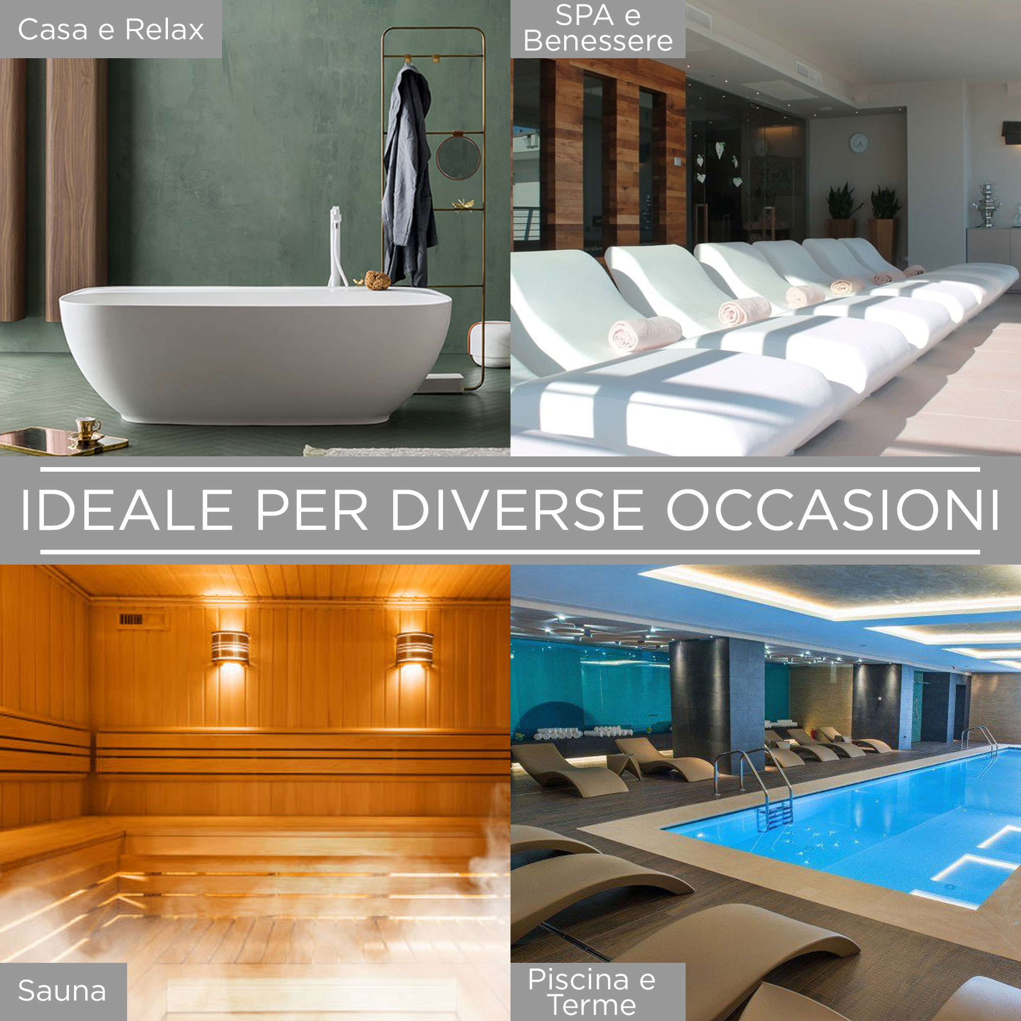 Accappatoio Nido d’Ape Unisex Uomo Donna leggero con Cappuccio e tasche 7130 – Tg. XXL-XXXL - 6