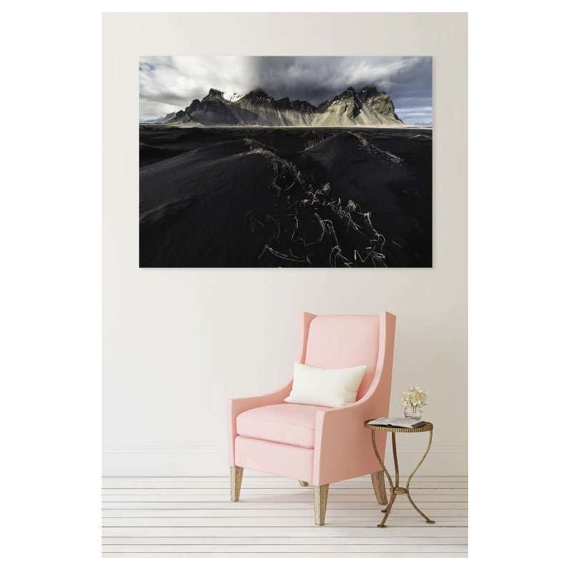 Tableau toile en kit PLAGE DE STOKKSNES 180 x 130 cm - Toile textile sans PVC, Made in France par Scenolia - 3