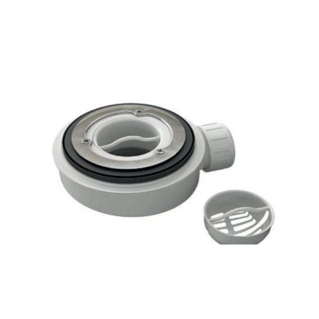 Bonde extra-plate horizontale Sanycces Ø90 mm pour receveur de douche
