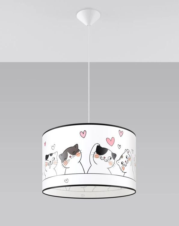 Lampa wisząca CAT 40 biała