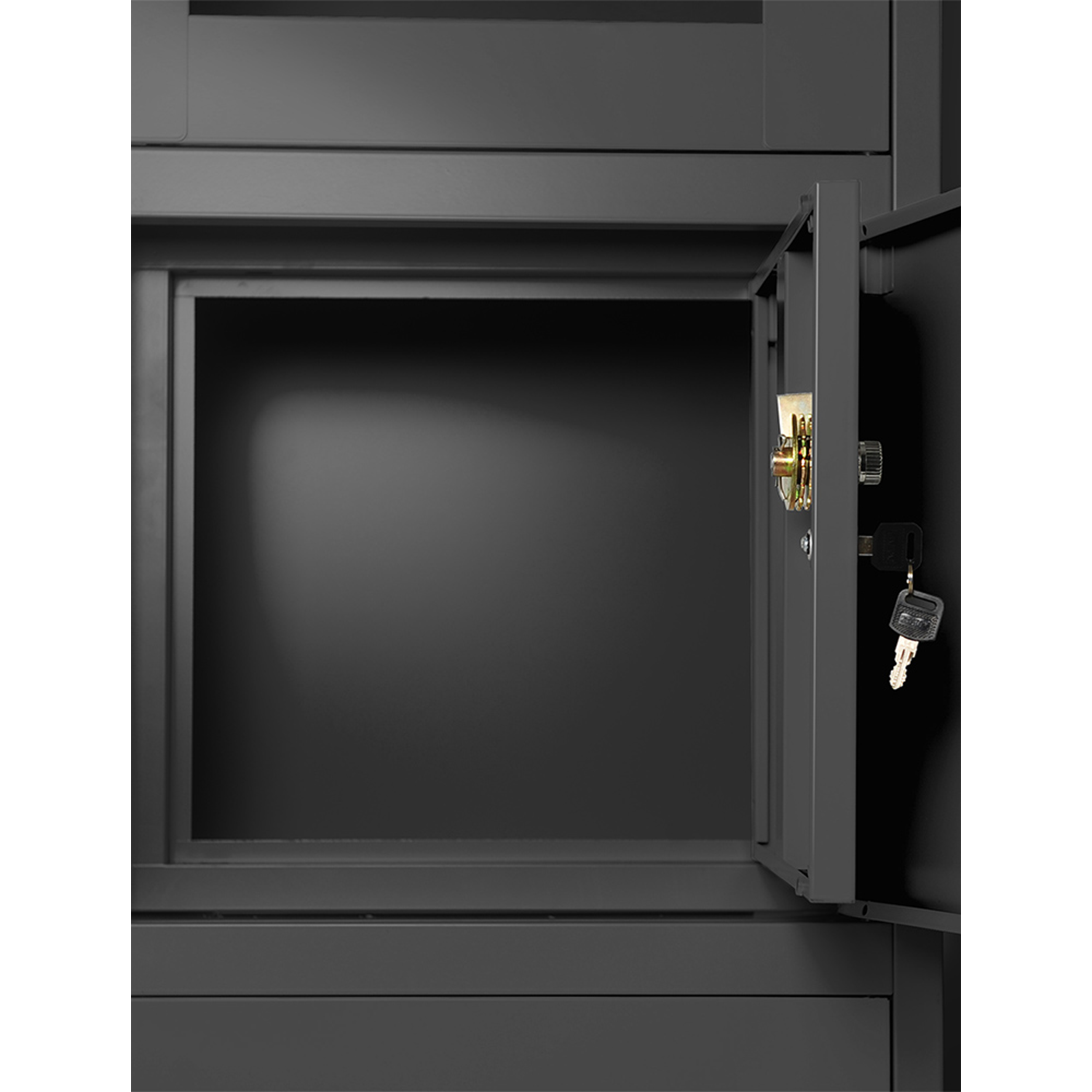 Armoire de Bureau Métallique Coffre-Fort 185 cm x 90 cm x 45 Anthracite - 4