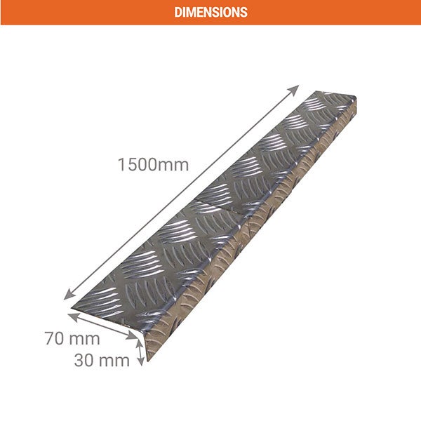 Naso per gradino 70x30 mm - Lunghezza 1500 mm - 040316/15/XL - 2