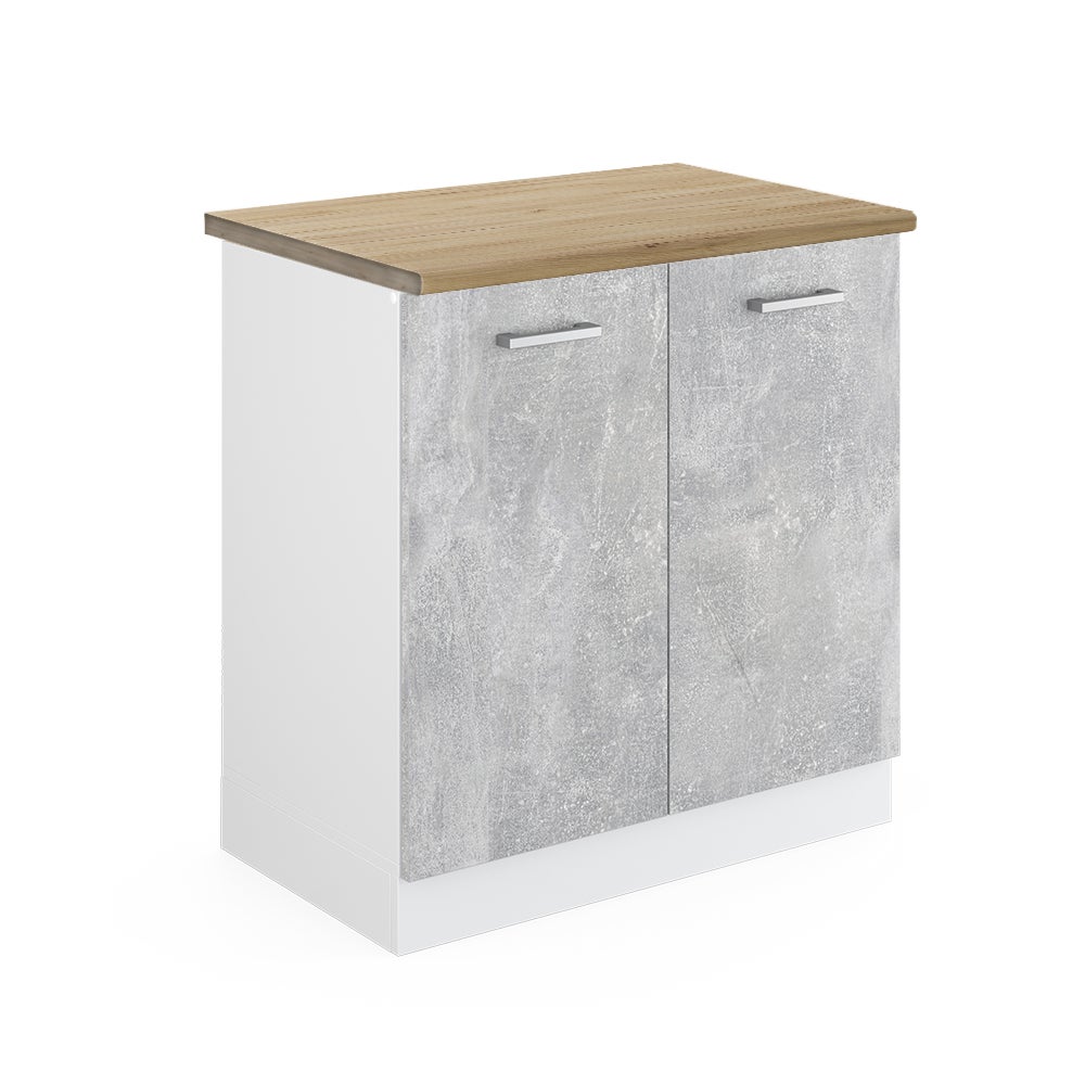 Vicco Szafka pod zlew R-Line, Beton, 80 cm , BP Dąb