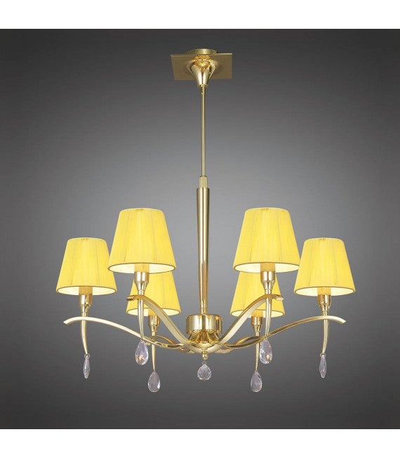 Lampe Vintage Années 1960, Pieds Bronze Et Abat-jour Ambré - Made In France