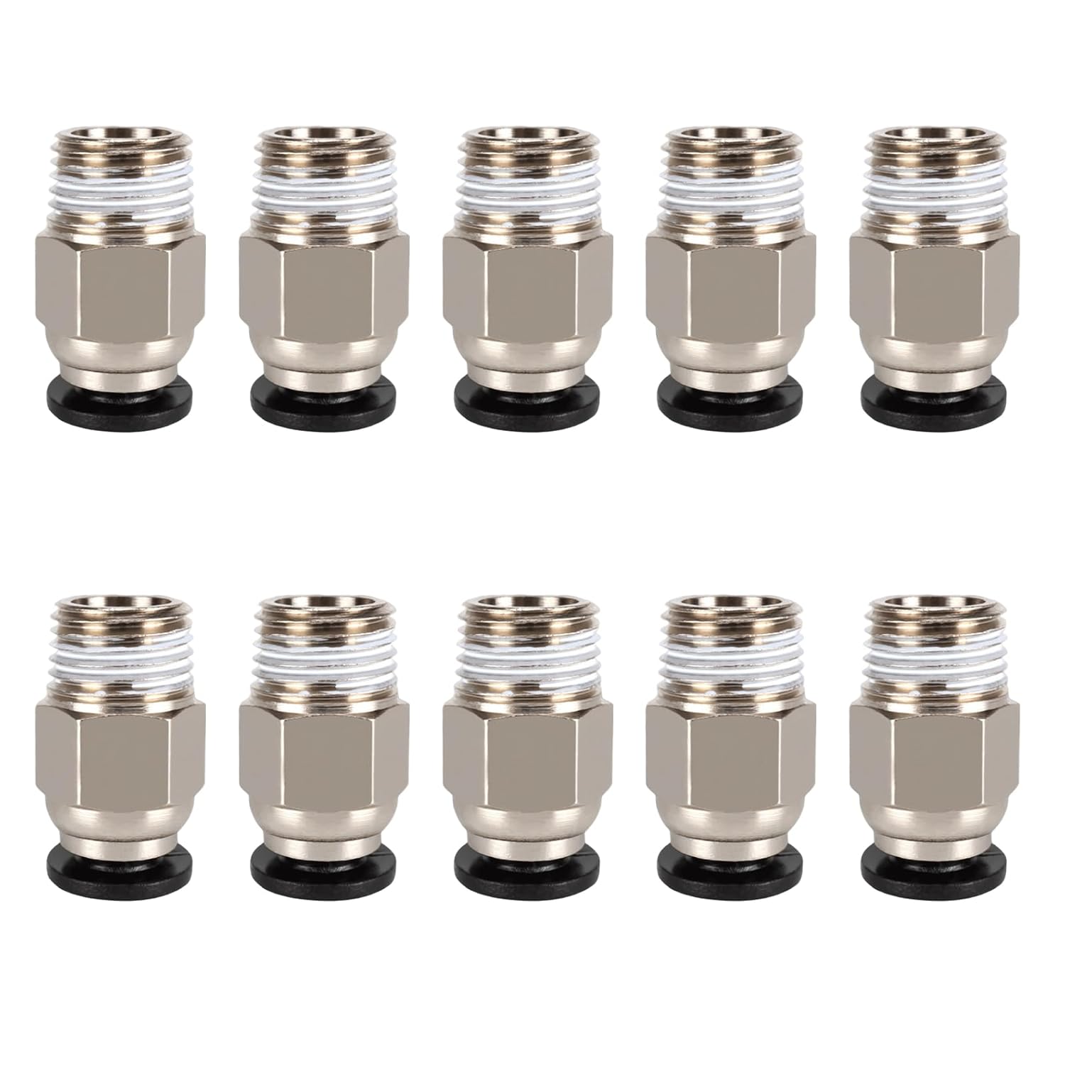 Conector Neumático PC4-M10 – Racor Recto para Tubos PTFE, 10 Piezas ...
