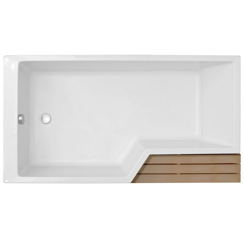Baignoire bain douche 170 x 90 cm JACOB DELAFON Neo blanc brillant gauche - 5