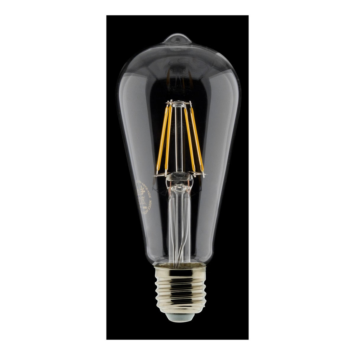 Lampadina Deco filamento LED ST64 4W E27 400lm 2700K (bianco caldo) - Zenitech - 3