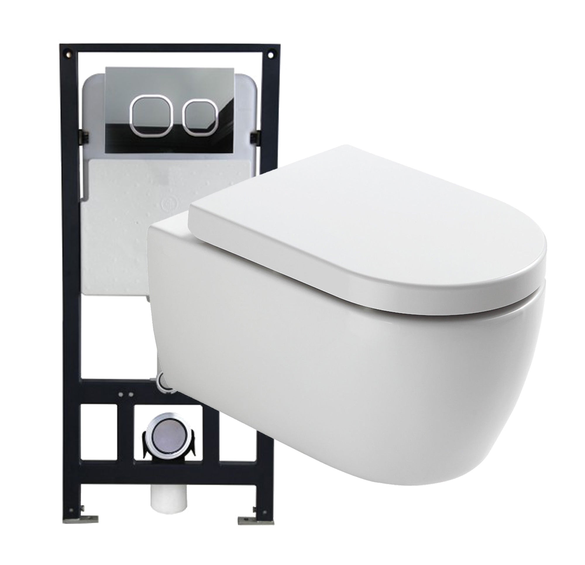 Bernstein Zestaw WC Miska + stelaż podtynkowy + panel 4111 + mata + deska Soft-Close