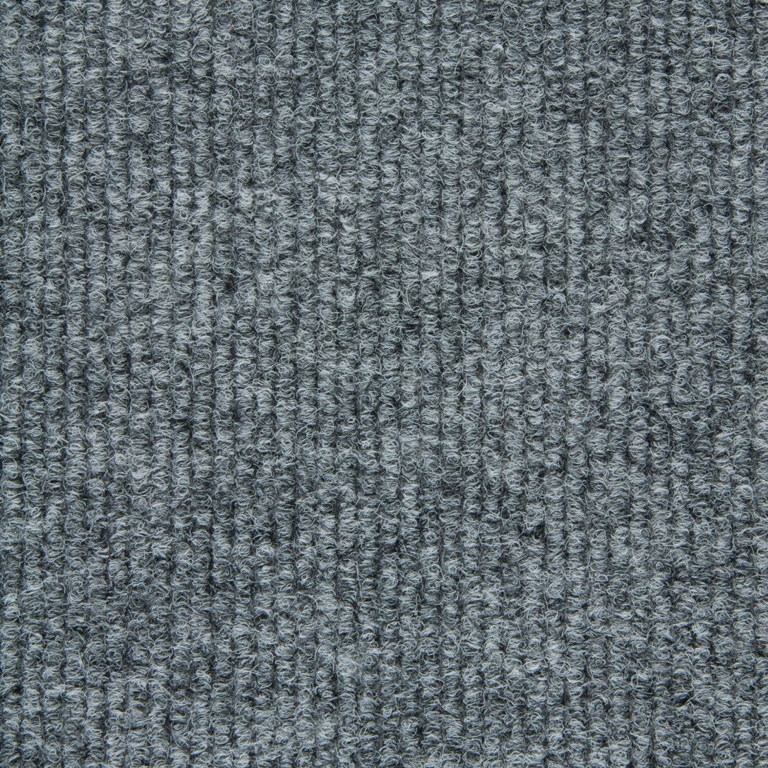 Dalles de moquette plombantes pour bureau, Moquette grise en dalles en velours côtelé, Dalle de moquette modulaire professionnelle sans colle - 2