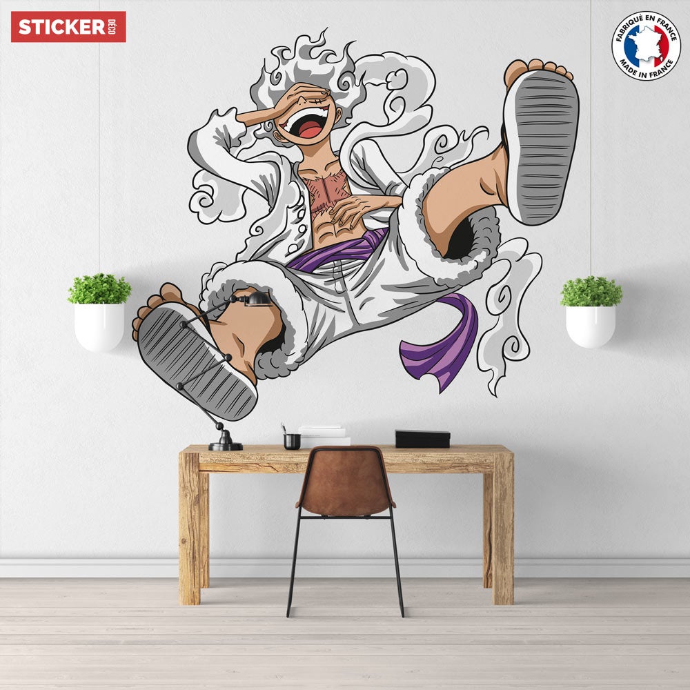 Sticker Luffy Gear 5 One Piece - XL (Largeur 98cm, Hauteur 86cm) - 5