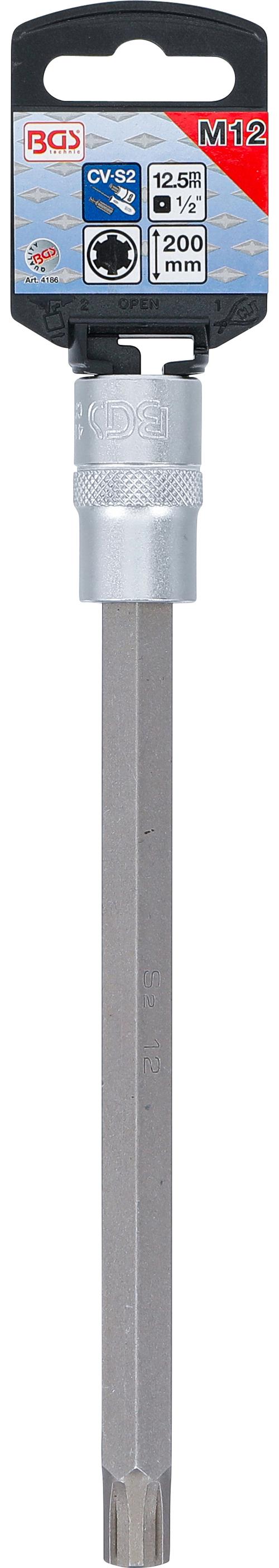 BGS Douilles à embouts | longueur 200 mm | 12,5 mm (1/2