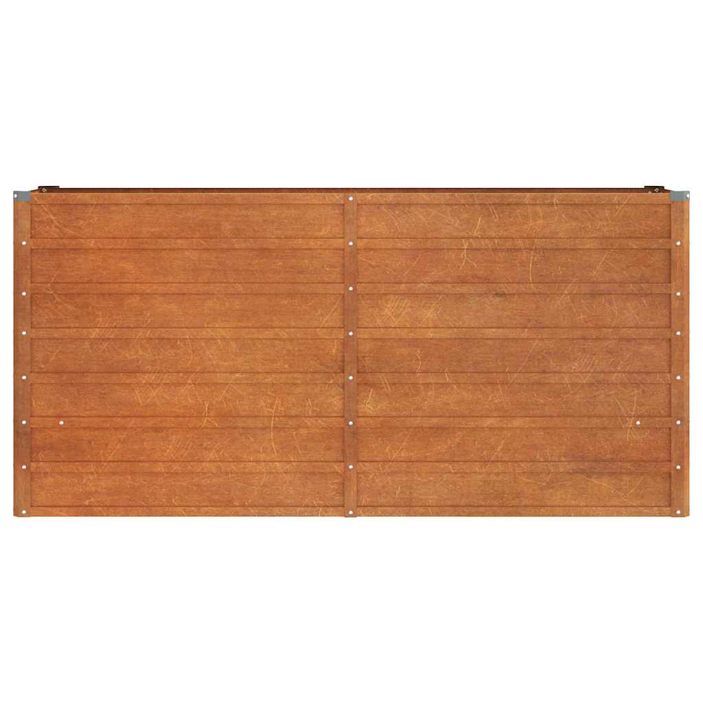 Jardinière - Lit surélevé de jardin - Pot de fleurs rouillé 160x40x77 cm acier corten Couleur évolue n1307l - 4