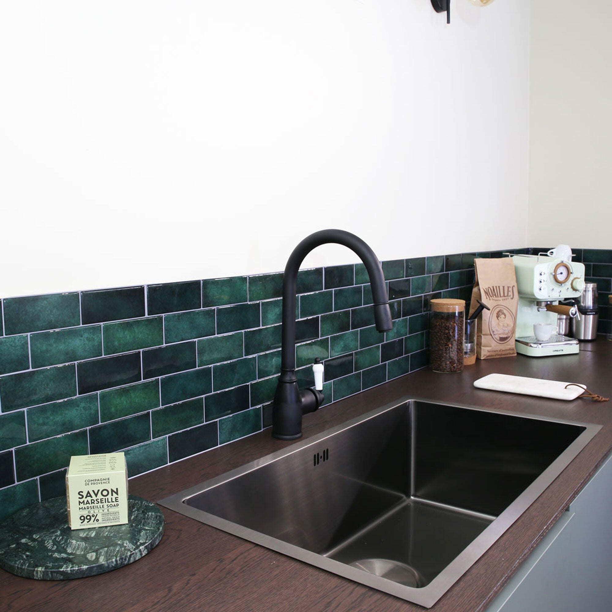 Bateria kuchenna z wyciąganą wylewką ESSEBAGNO Ascott czarna - 2