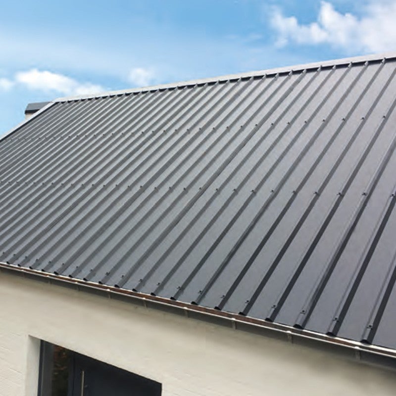 Panneau sandwich pour couverture isolée 2200x1000 mm AXEL PLUS® | Rouge Tuile | RAL 8012 - 6