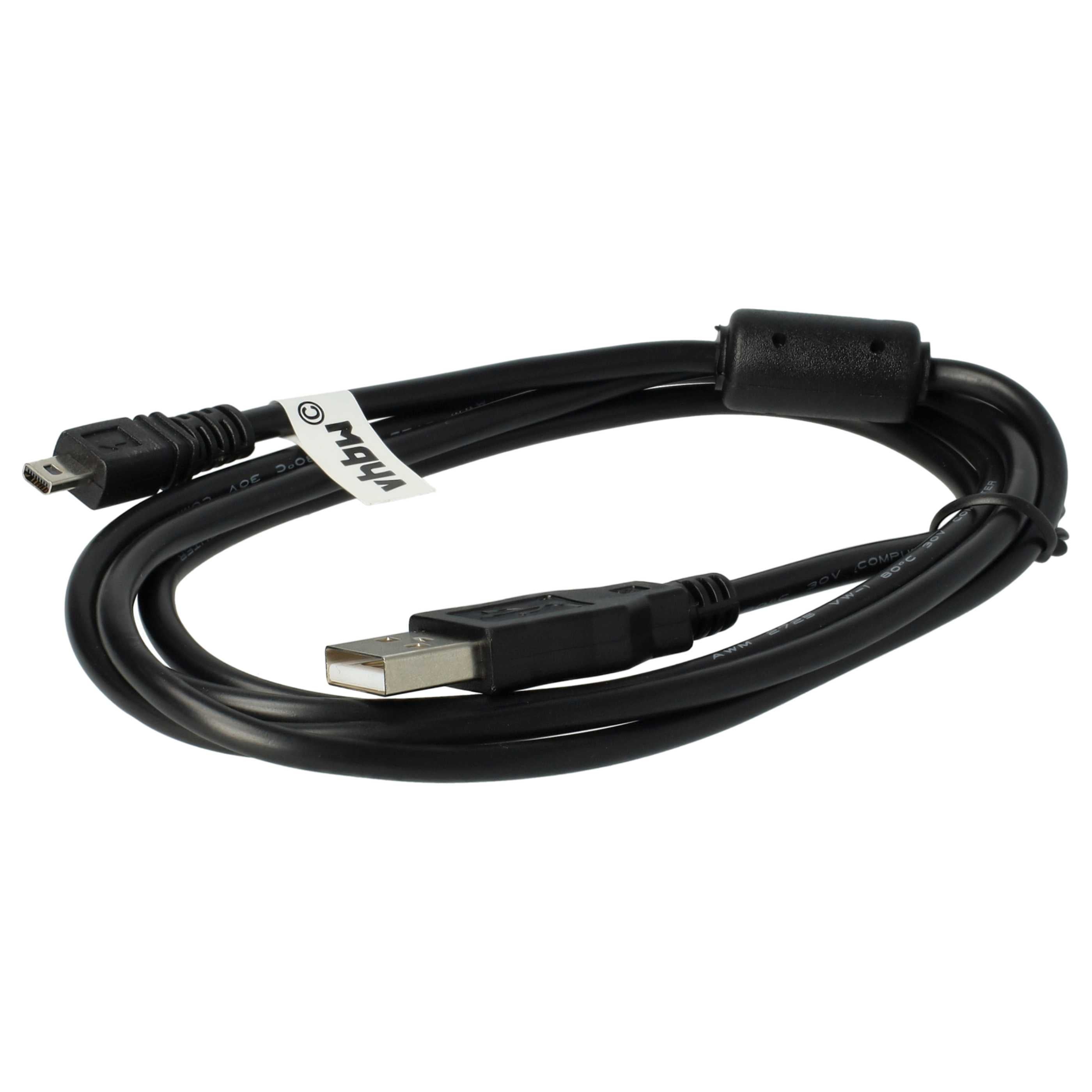 Vhbw 2x Cavo Dati USB Per Fotocamera Konica Minolta Dynax 7D, 5D - Da USB Tipo A A Fotocamera, Lunghezza 1,5 Metri