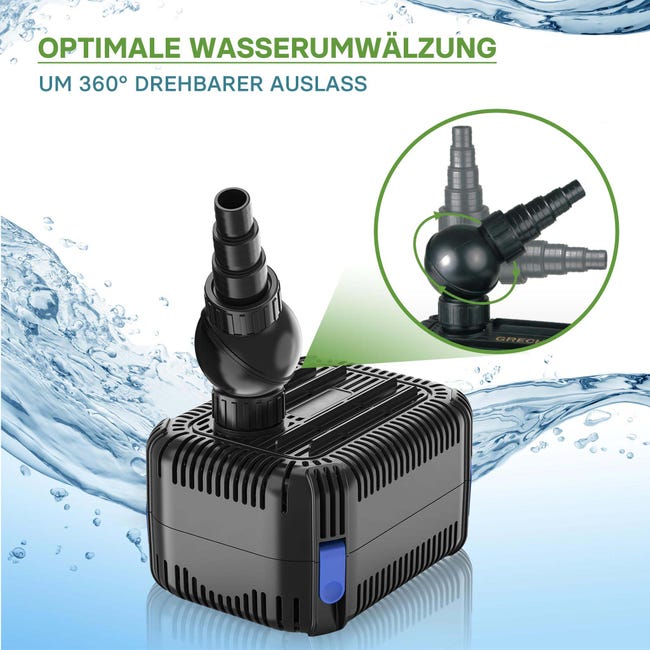 Pompe De Bassin SunSun CHJ-6000 ECO 6000l/h 100W - Économique Et Performante Pour étang Pompe De Bassin SunSun CHJ-6000 ECO 6000l/h 100W - Économique Et Performante Pour étang
