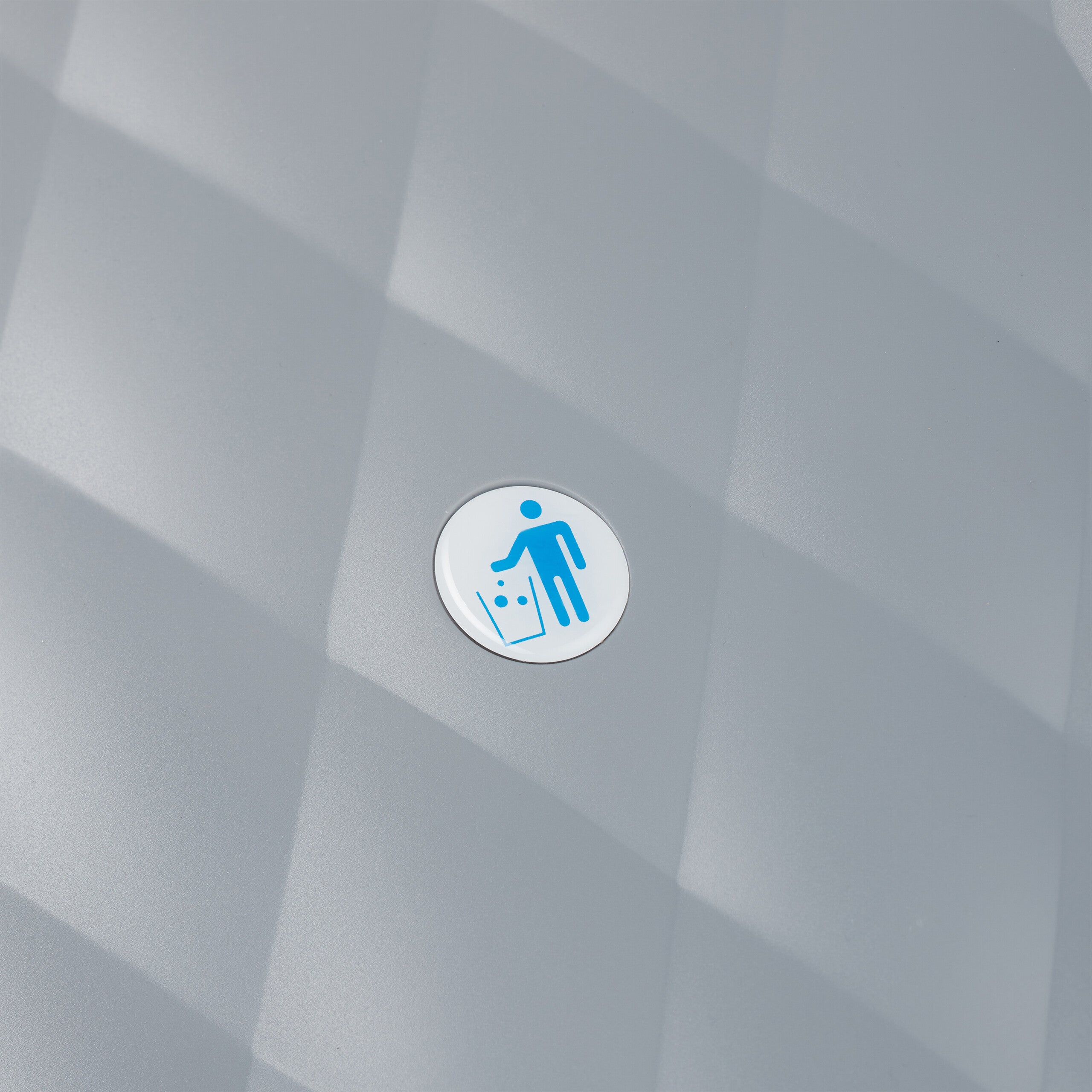 poubelle encastrable coulissante, 3 bacs, système de tri pour sous-évier, 20l & 2x10l, 41,3x34x51,8 cm, gris, Relaxdays - 9