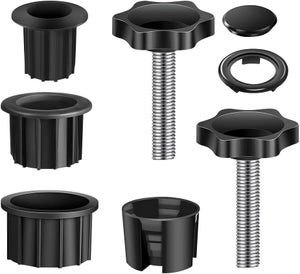 Pied Conique Pour Parasol - 38mm - Caoutchouc Noir - Adaptateur Table Terrasse