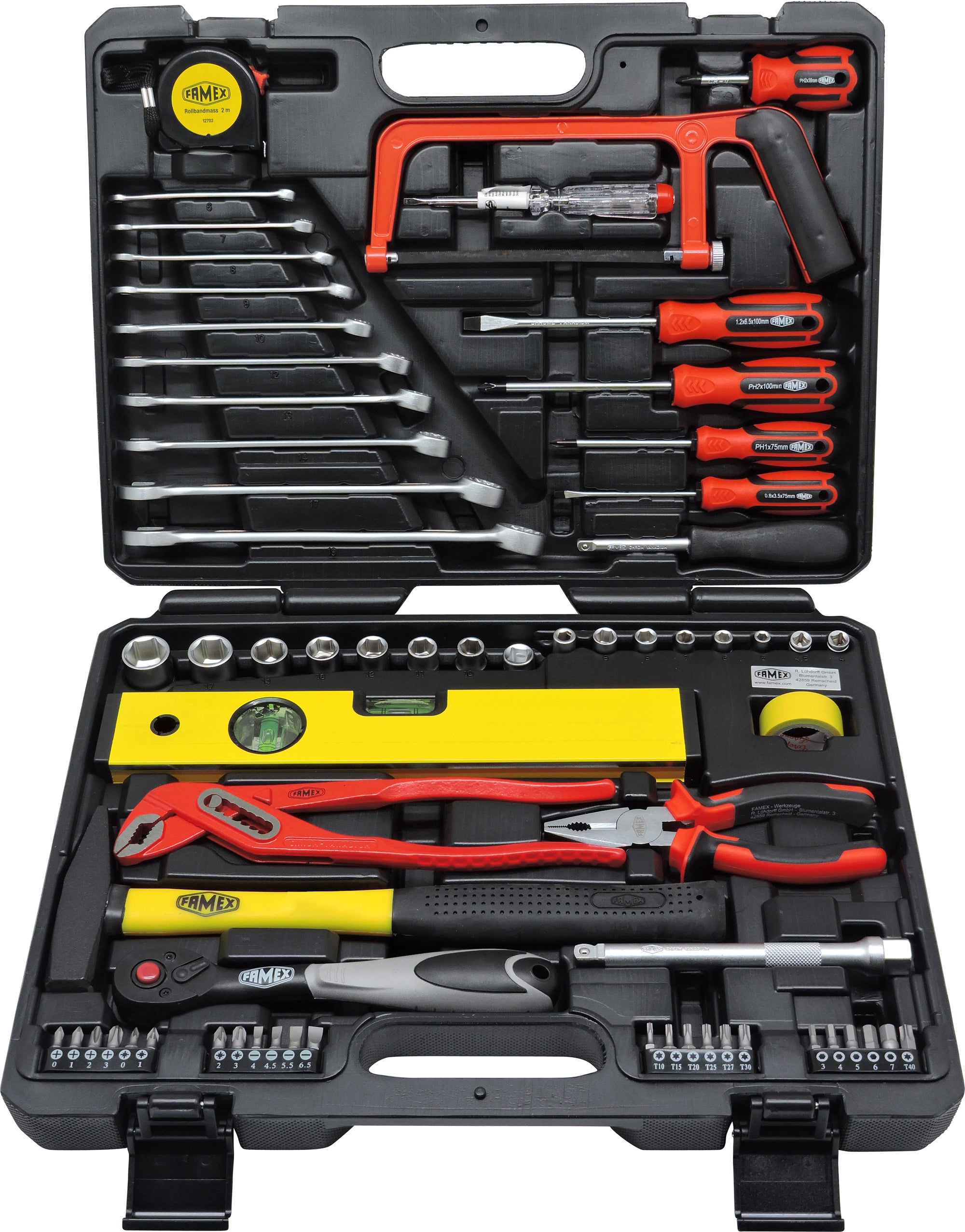 Malette à Outils 45 Pièces Mannesmann M29110 – Import Allemagne, Polyvalente