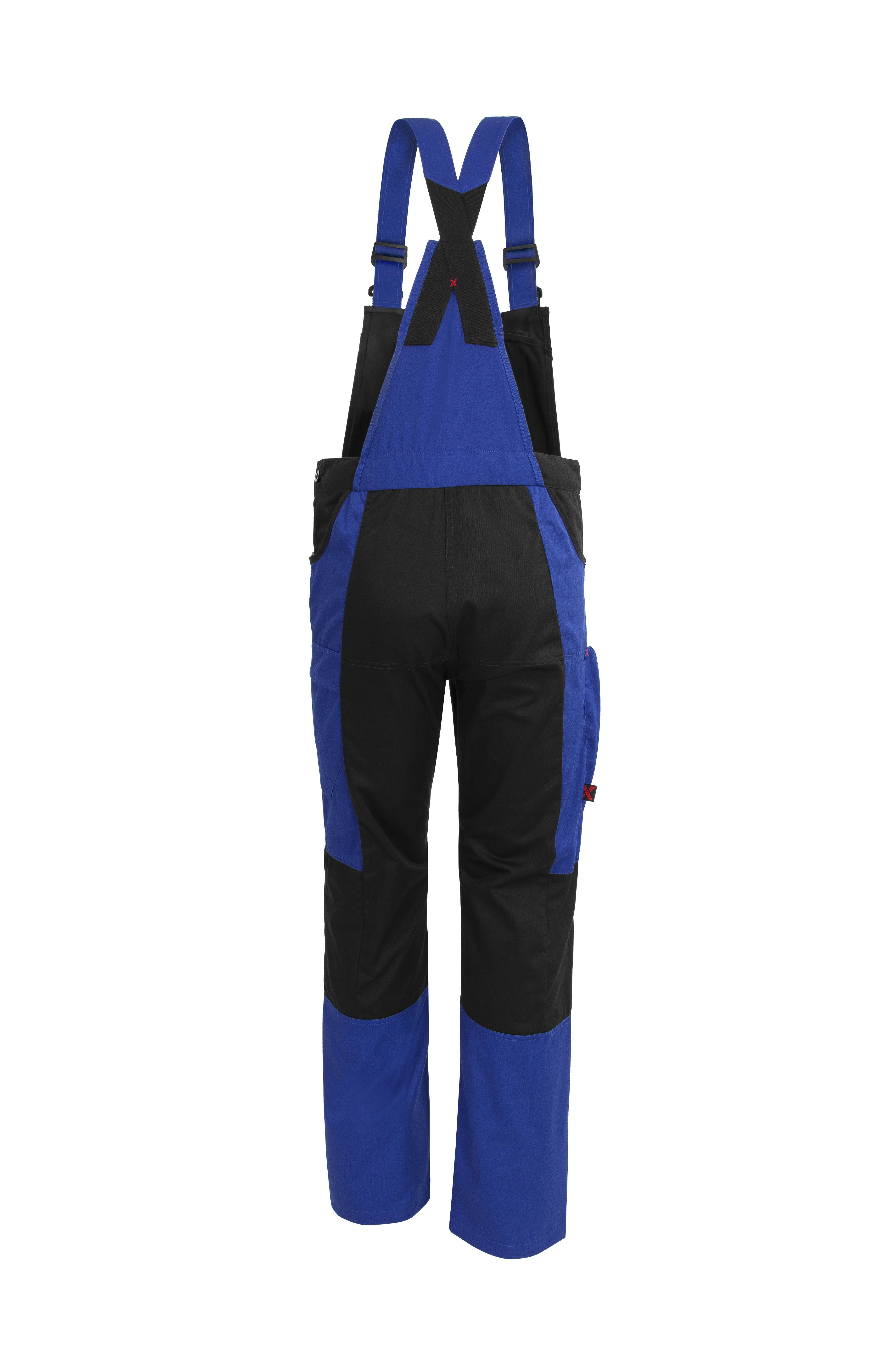 Qualitex - X-treme pantalon de travail en fibres renforcées - royal/noir - size 42 - Unisex - Salopette avec 14 poche - bleu de travail - 2