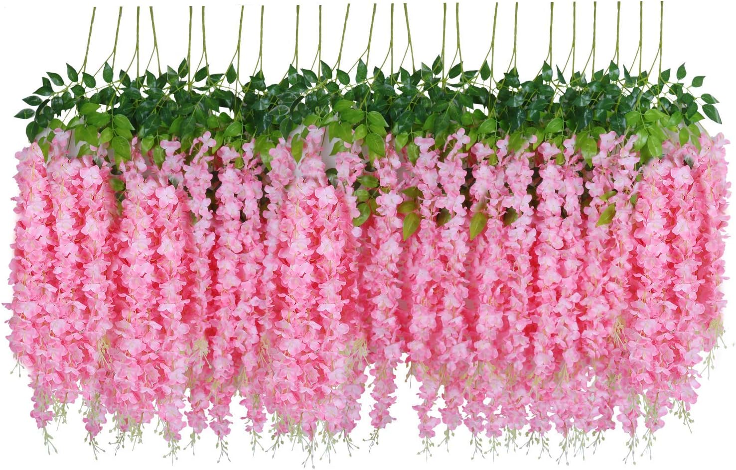 Bourgogne - Guirlande De Roses Artificielles Pour Noël, 2.2 Mètres