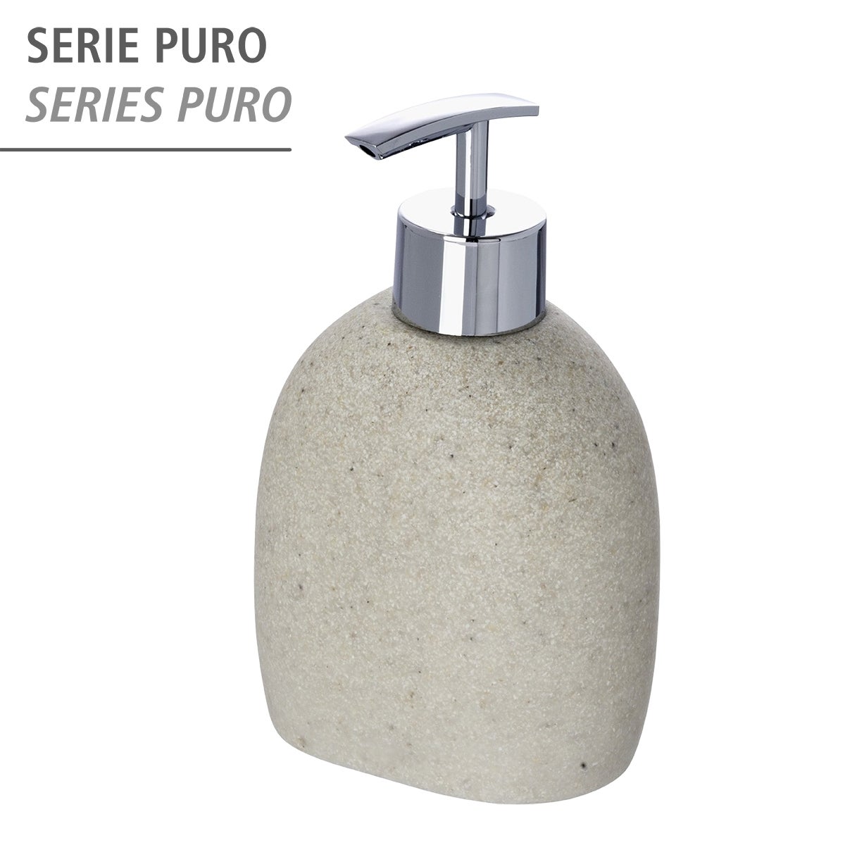 Distributeur de savon design nature Puro - Beige - 4