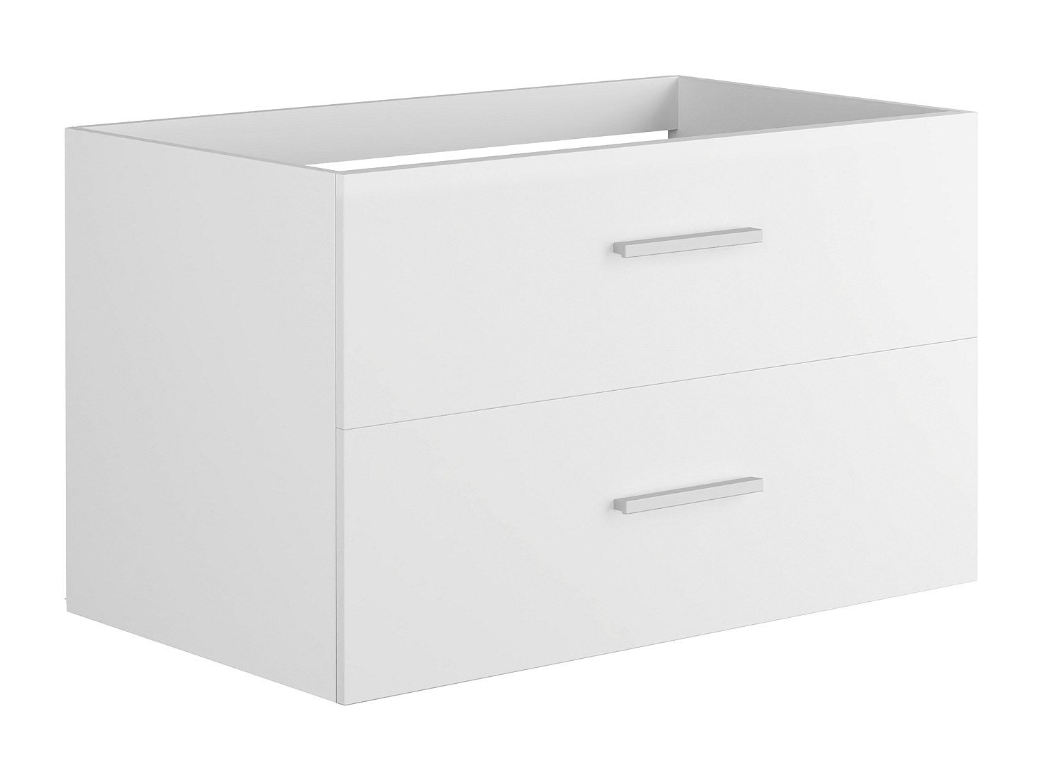 Szafka łazienkowa wisząca pod umywalkę - Biały - 80 cm - KAYLA