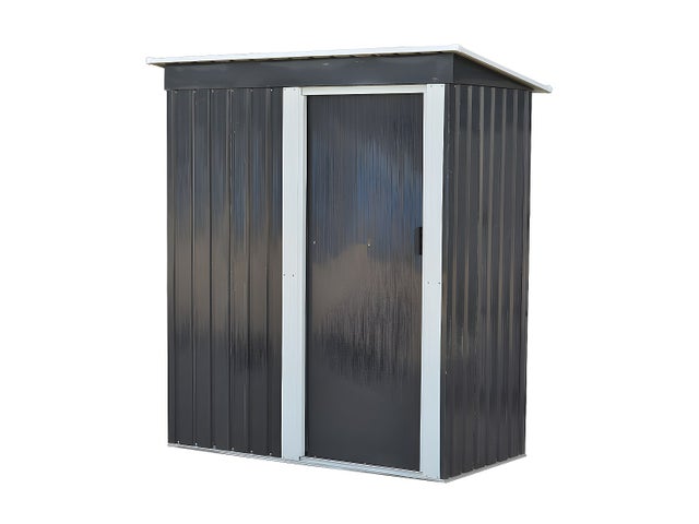 Abri de jardin métal en acier galvanisé gris 1,39 m² - BIRON
