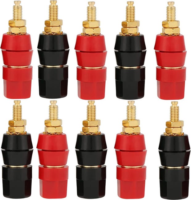 Cikonielf connecteur de fiche banane 5 Pièces Fiche Banane 4mm PVC Cikonielf connecteur de fiche banane 5 Pièces Fiche Banane 4mm PVC