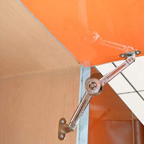 Lot de 2 compas à système d’amortissement pour abattants de portes relevables de placard de cuisine - 5