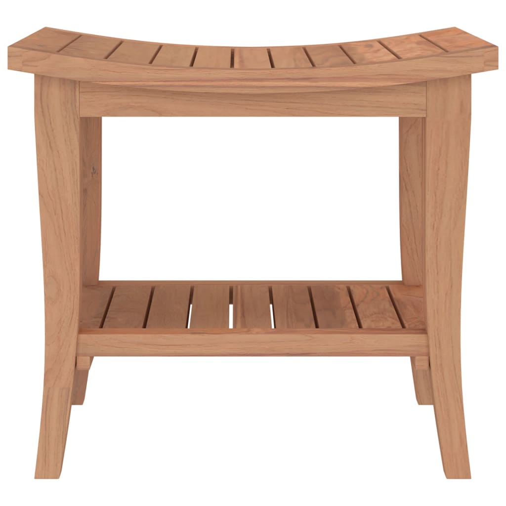 Maison Exclusive - Banc de douche 50x35x45 cm Bois massif de teck - 3