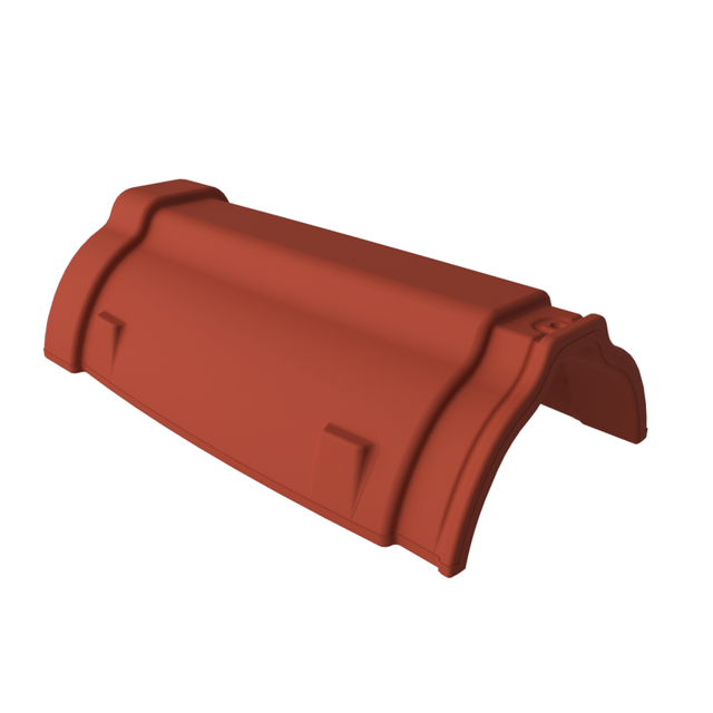 Faitière PRO 10 couleur rouge terre cuite - Mat