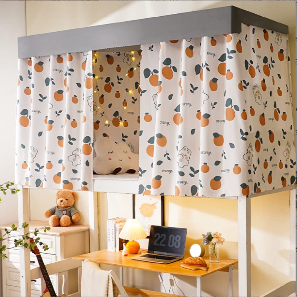 Zasłona do łóżka piętrowego zaciemniająca, moskitiera, tkanina przeciwkurzowa do akademika, pokoju dziecięcego, łóżka na antresoli