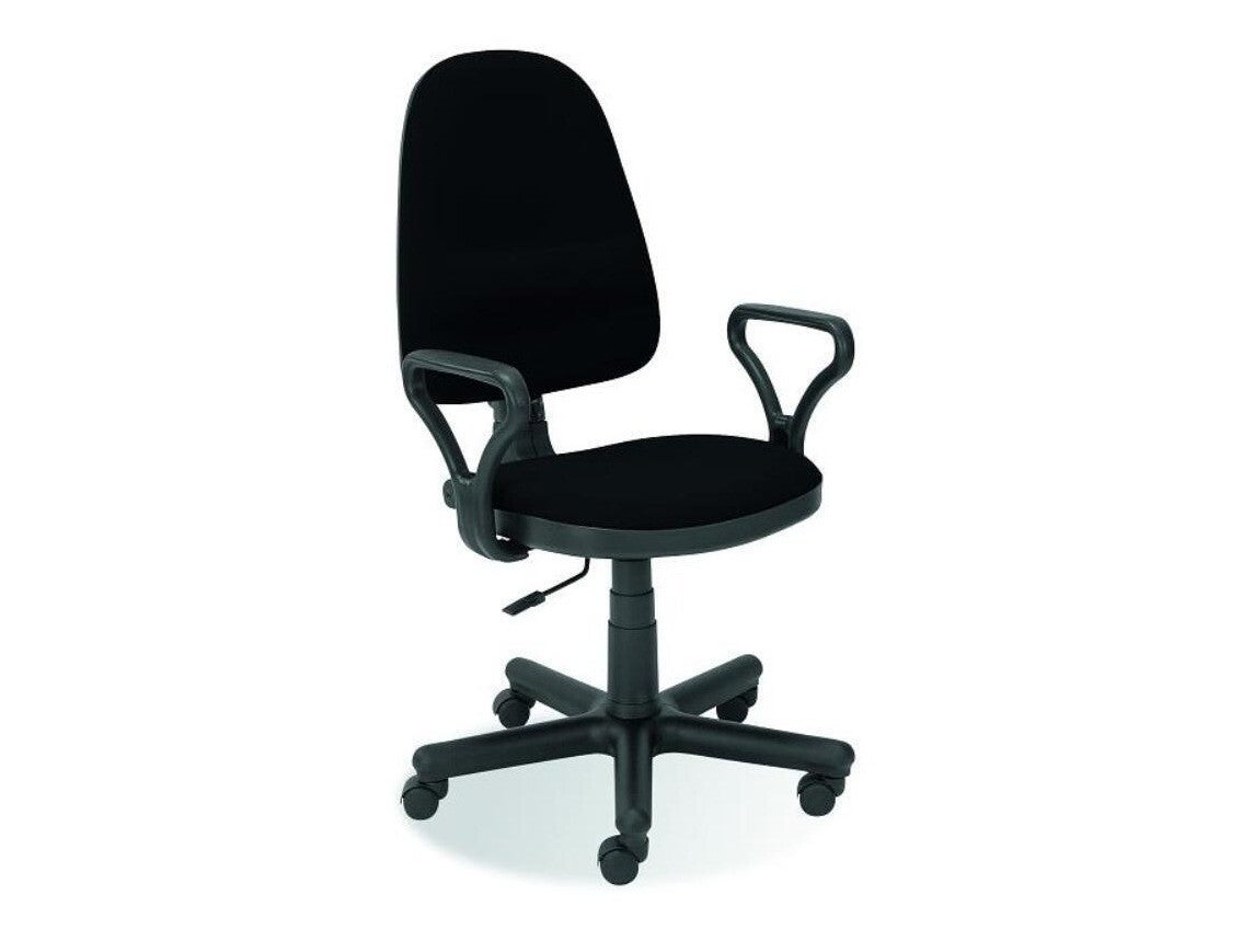 Moveis  Silla De Oficina Houston 152, 96X59x56cm, Con Ruedas, Con Reposabrazos, Mecanismo De La Silla: Económico Negro , Leroy Merlin