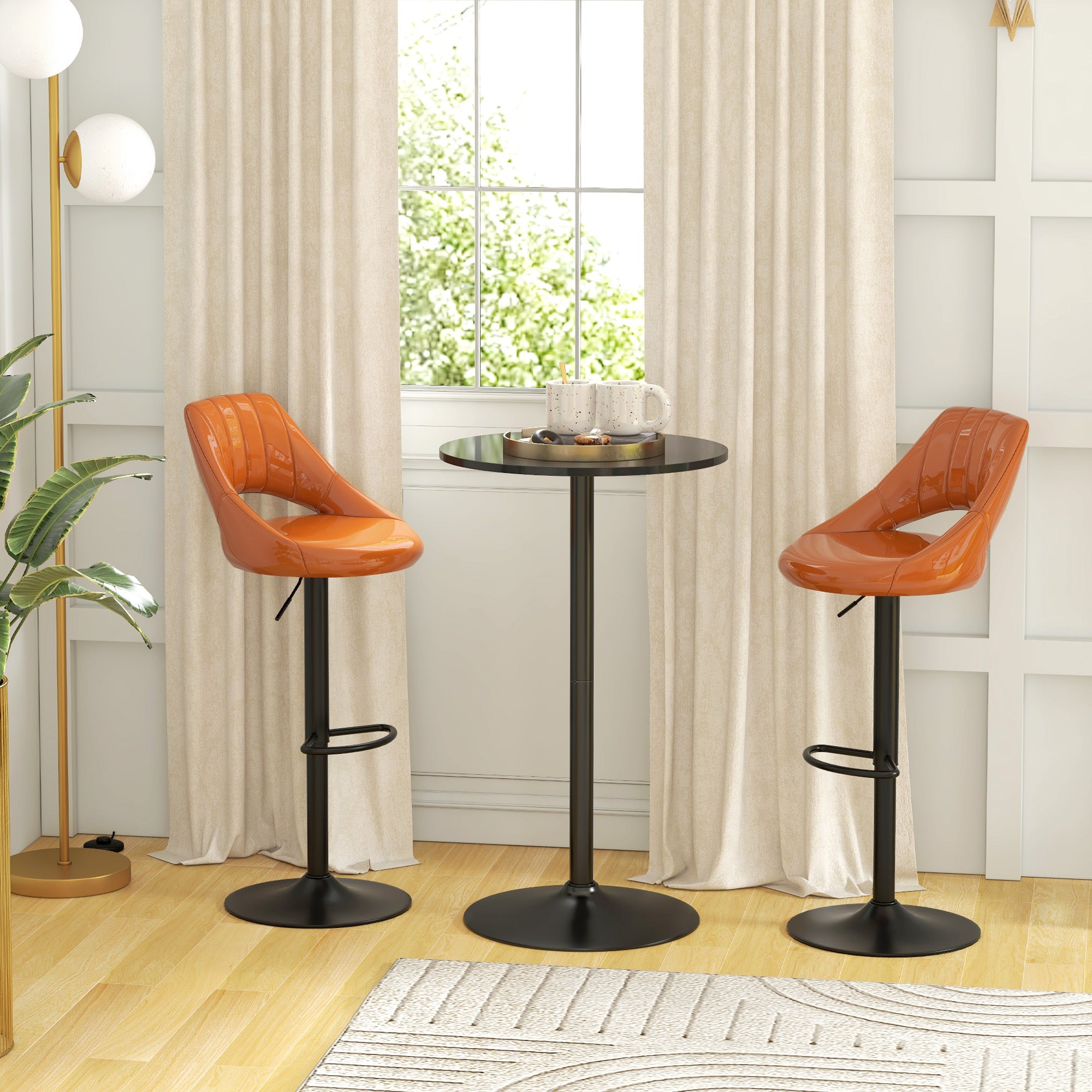 Table haute, table haute ronde, table de cuisine pour le salon, la ...