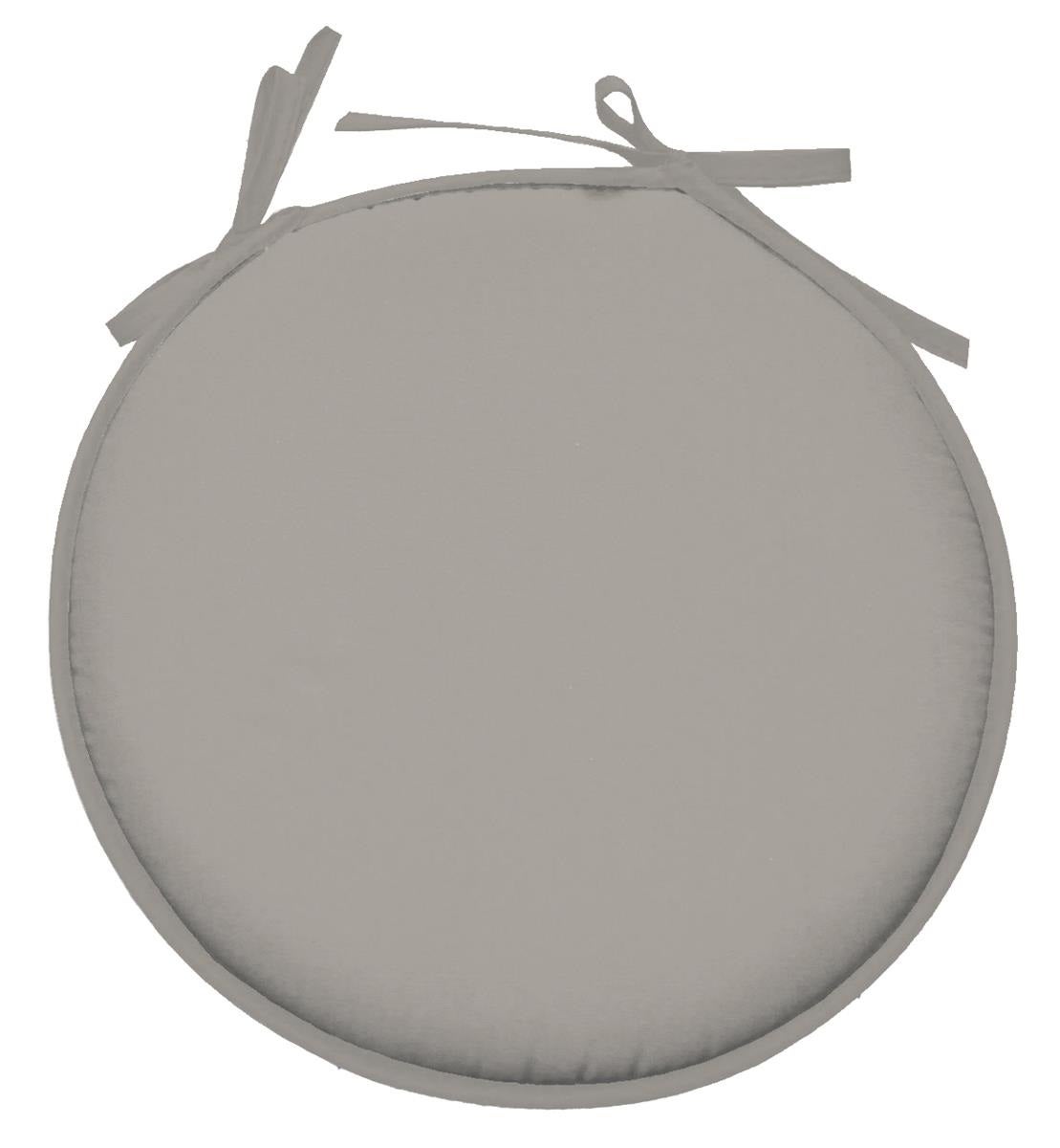 DOTBUY-SHOP Galette de Chaise Ronde, Couleur Unie Coussin de Chaise Coussin de Sol Coussins de Siège, Coussins avec Rembourrage pour Intérieur Extérieur Chaises de Jardin (50x50cm,Blanc