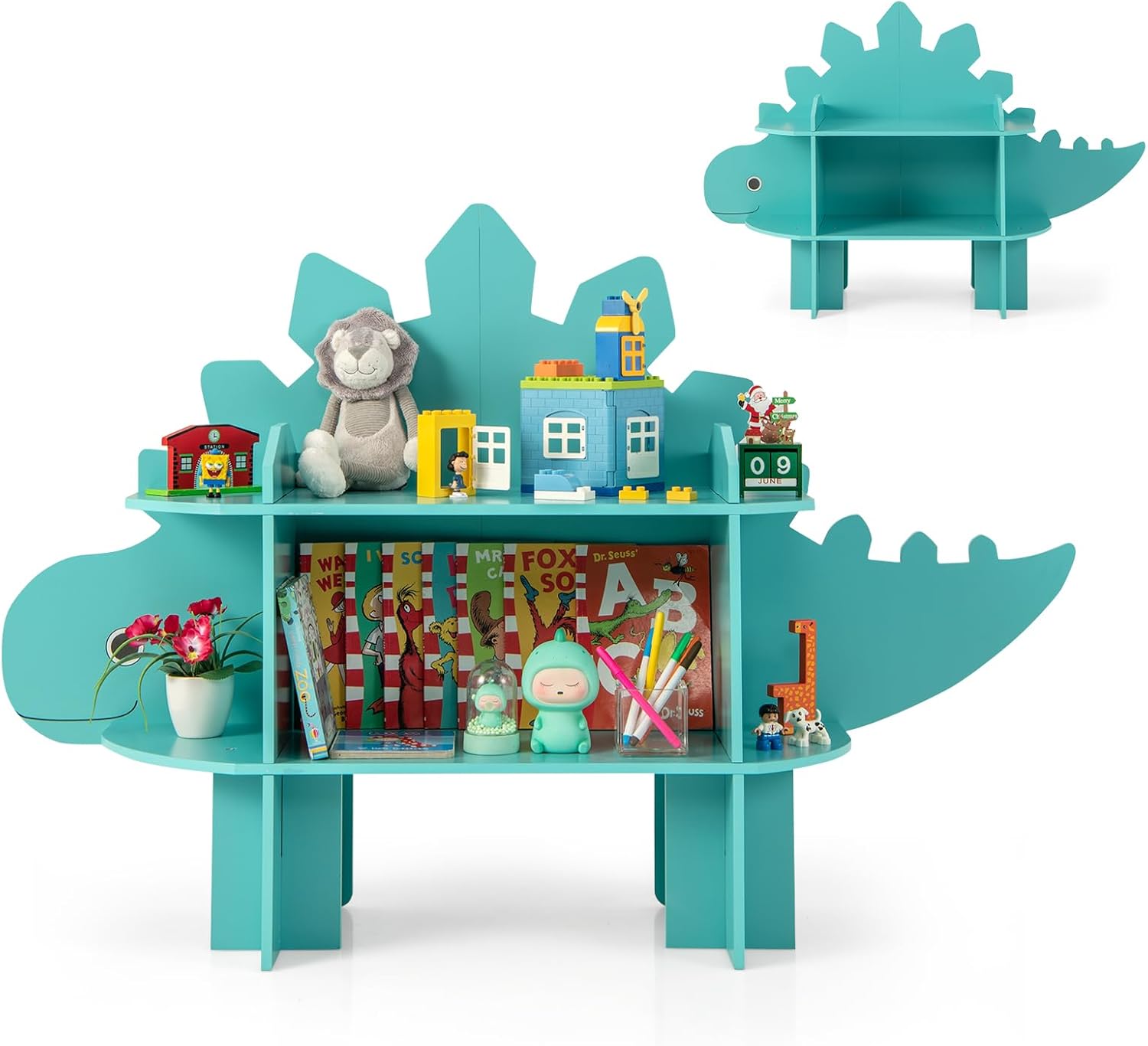 Bibliothèque Pour Enfant, Etagères Ouvertes Avec Kits Anti-Renversement, Organisateur De Jouets