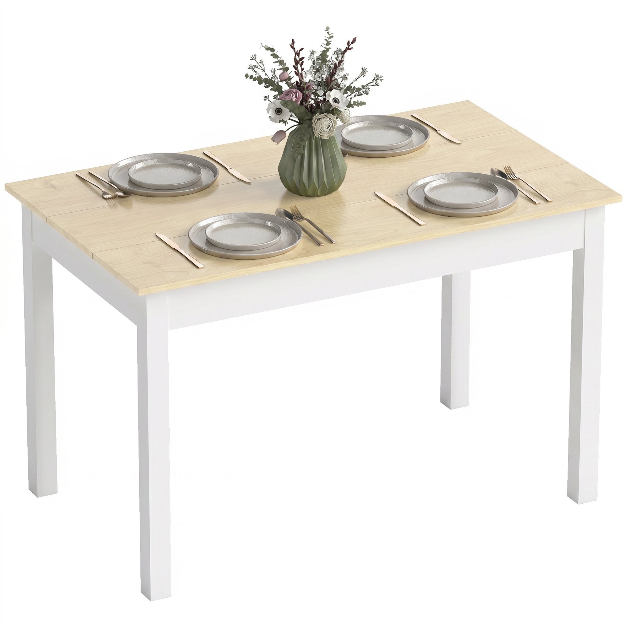 Table à manger pour 4 à 6 personnes, design moderne pour cuisine et ...