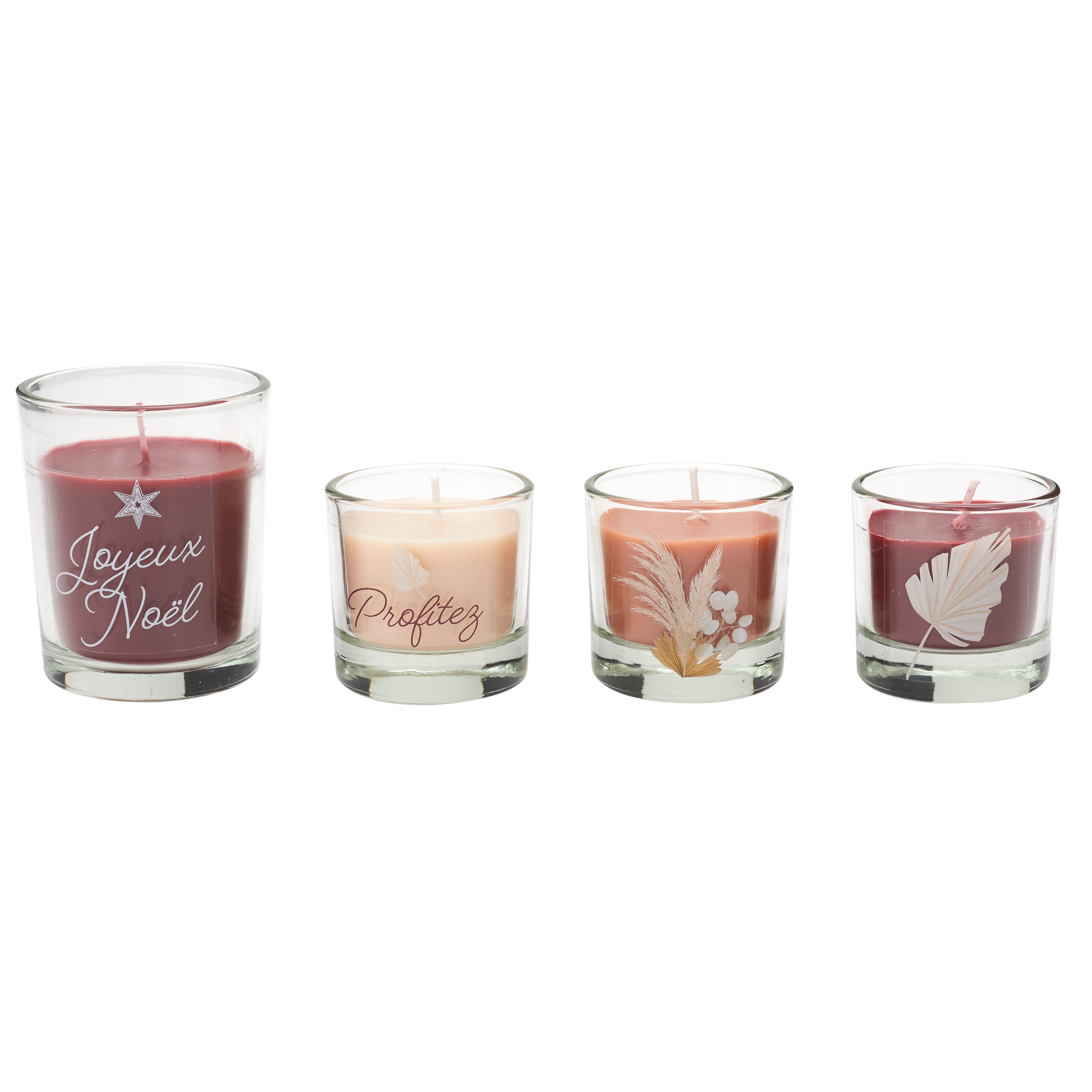 Calendrier de l'Avent - Lot de 24 Bougies - HOME DECO FACTORY - Blanc ...