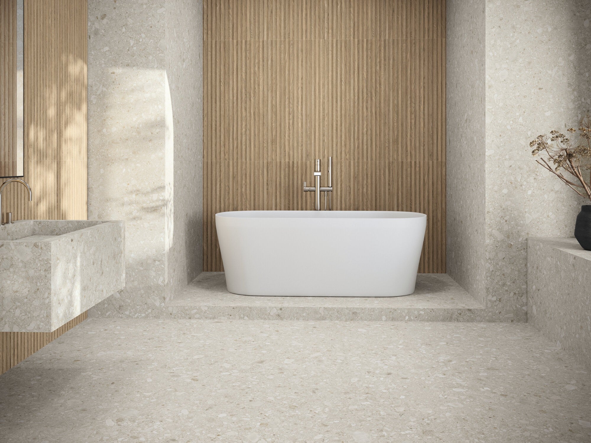 Carrelage 60x120 Effet Bois Relief Sequoia - MIEL - 2