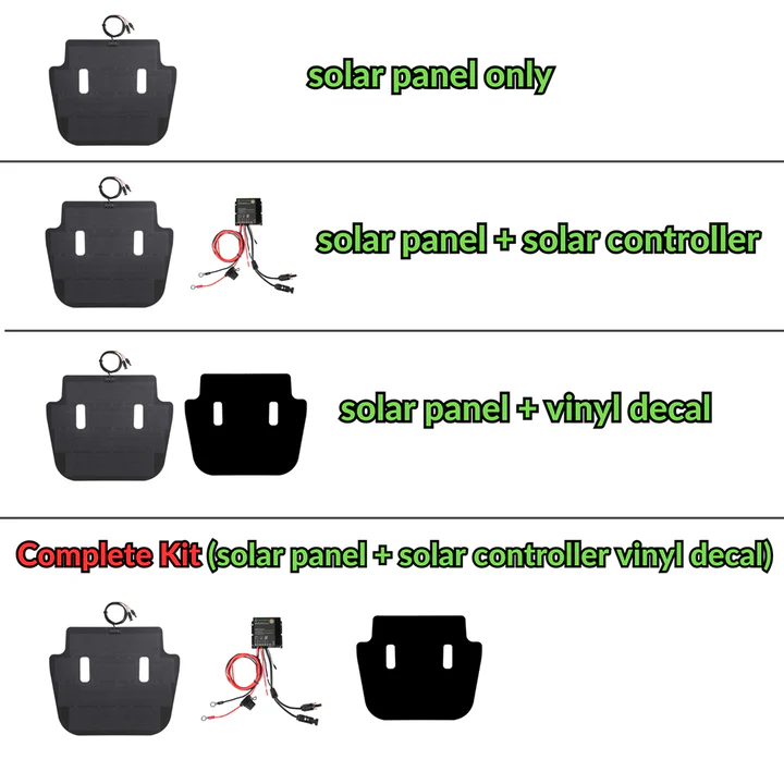 Panneau solaire flexible 90 W 12 V + autocollant de capot en vinyle pour Jeep Gladiator et Gladiator Sport (2018-présent) - 6