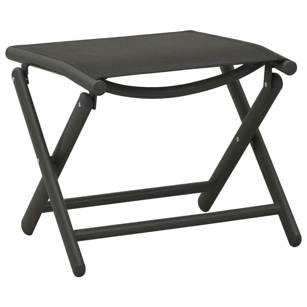 Maison Exclusive - Set da Pranzo da Giardino 10 pz Nero e Antracite - 7