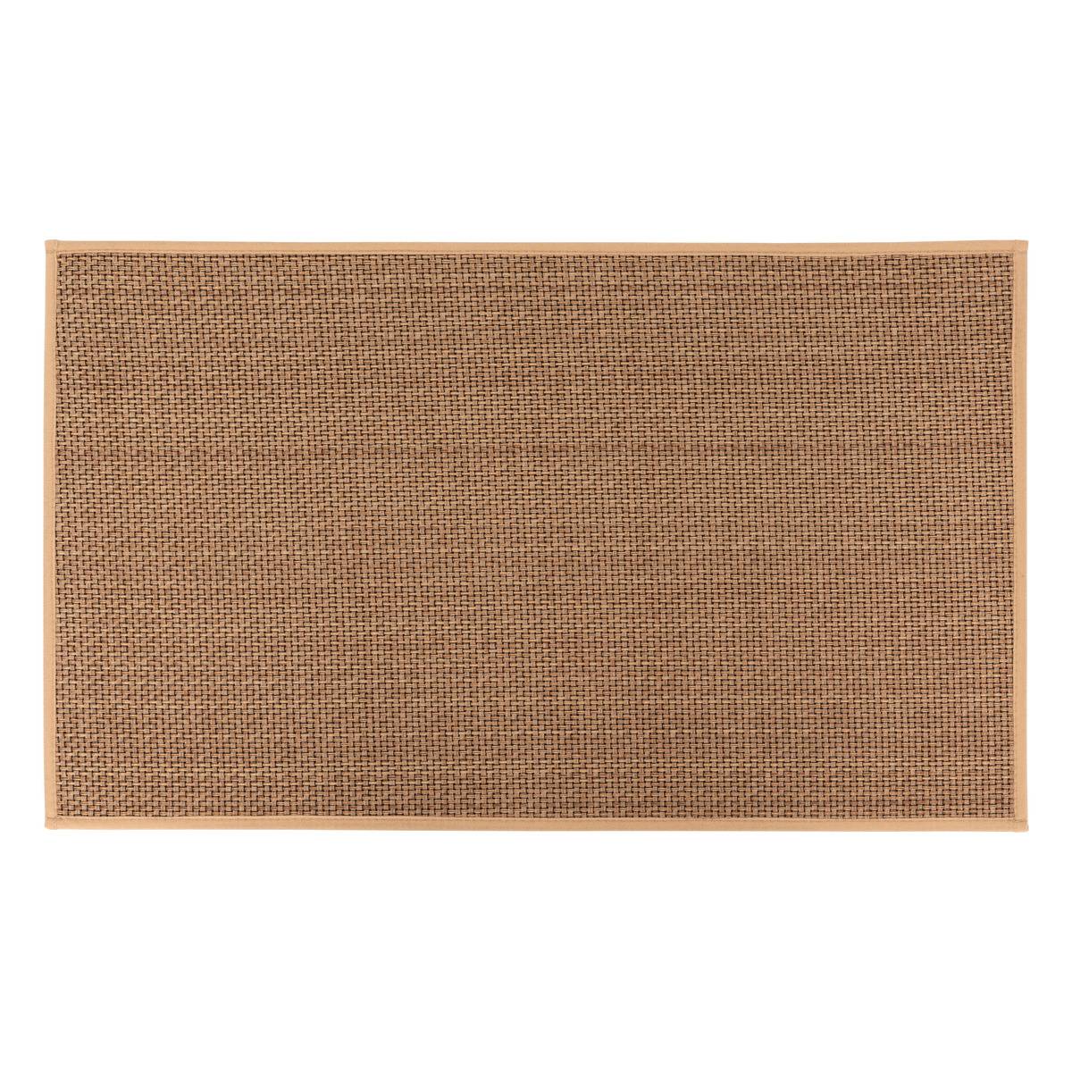Tapis anti-dérapant tissu chiné 45x75cm Beige - 5five - 2